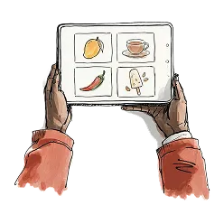 Phone showing Seda Speech Therapy daily practice exercises
