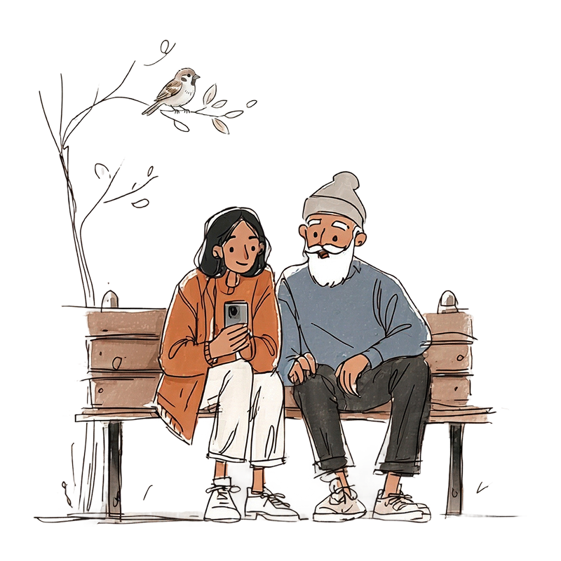 Speech therapy illustration